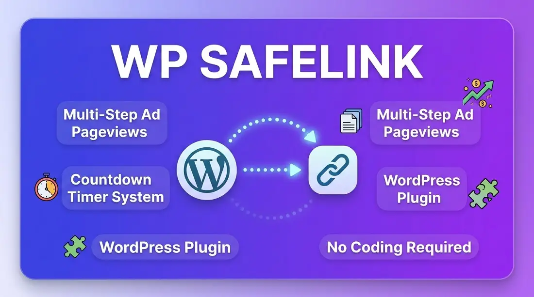 WP Safelink - WordPress Multi-Step Safelink Plugin for ShortMyLink